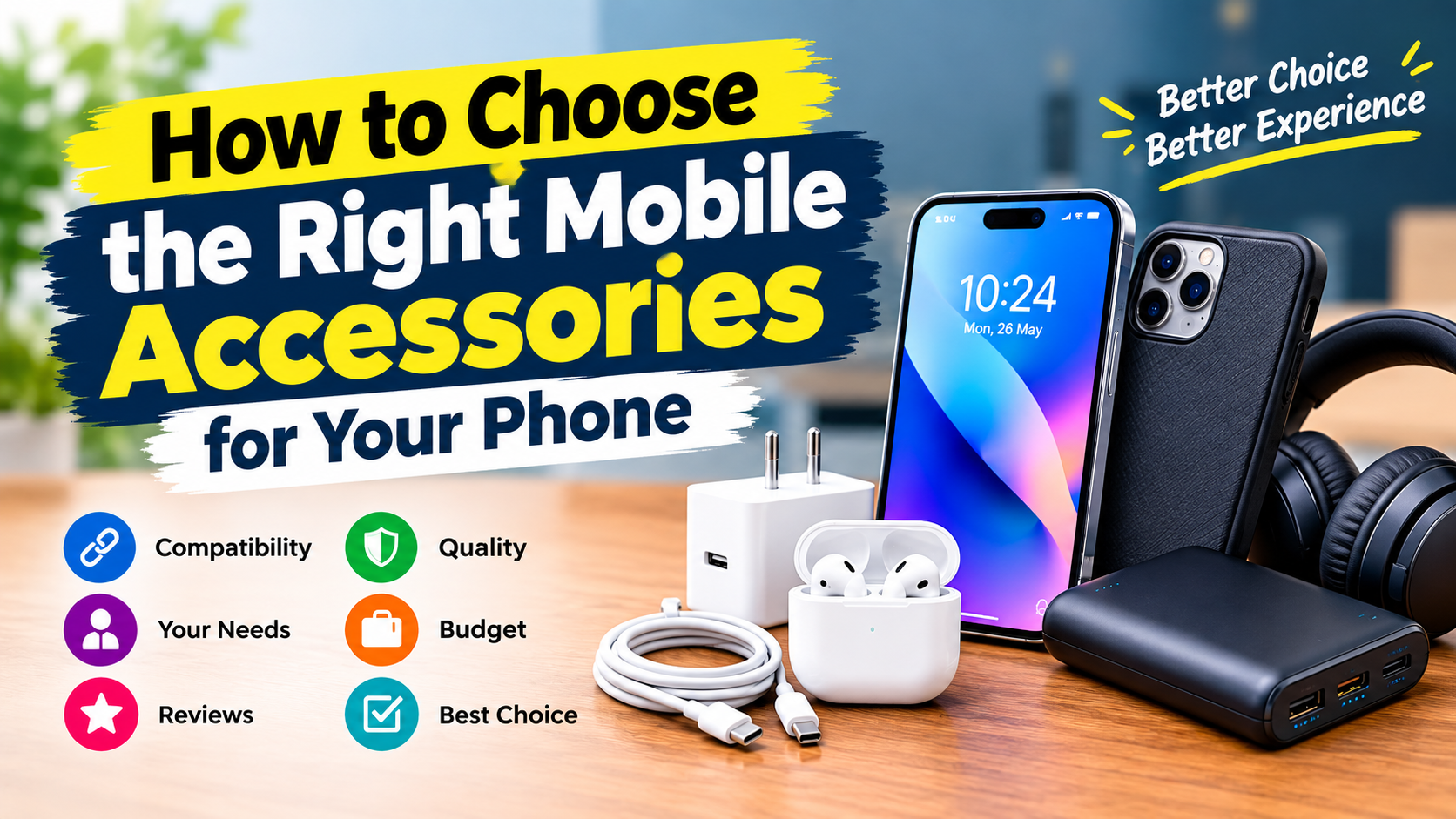 How to choose the right mobile accessories for your phone